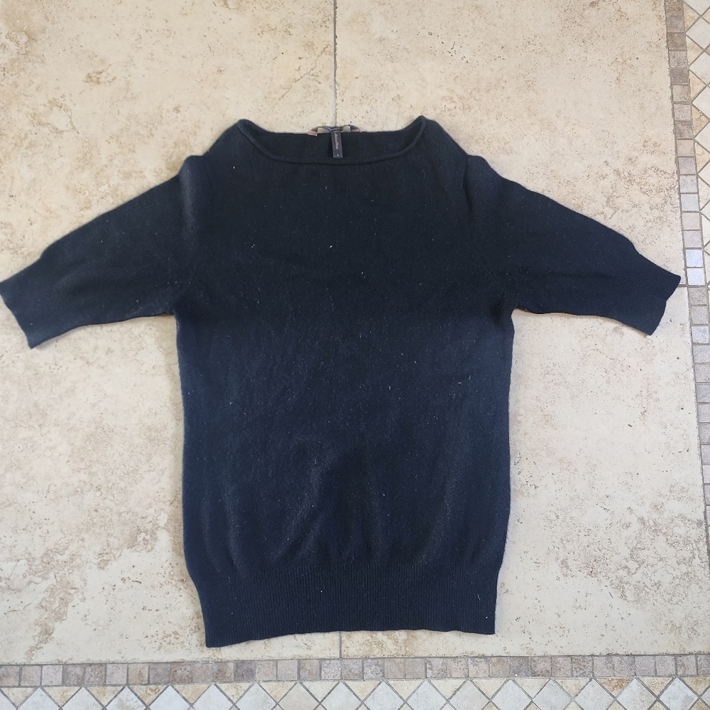 BCBG Maxazria Black Cashmere Sweater